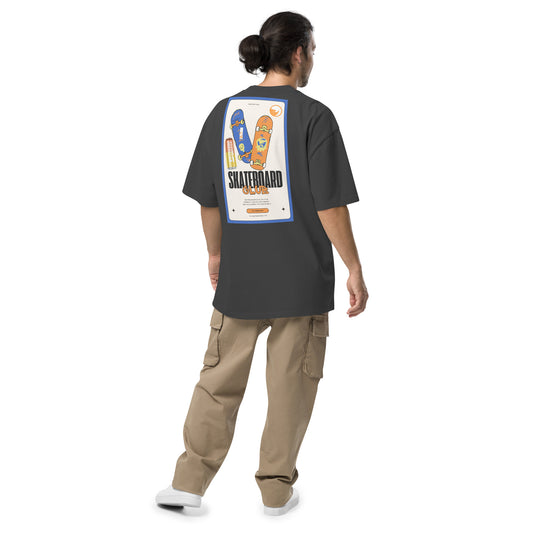 Skate Life Oversized faded t-shirt